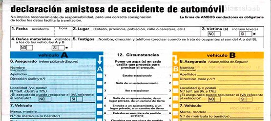 Como actuar en caso de sufrir un accidente de tráfico