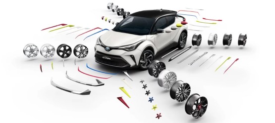 Accesorios de diseño exterior de Toyota